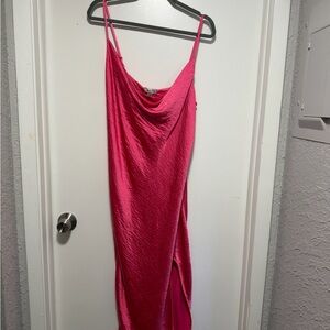 Justify Vibrant Pink Backless Dress